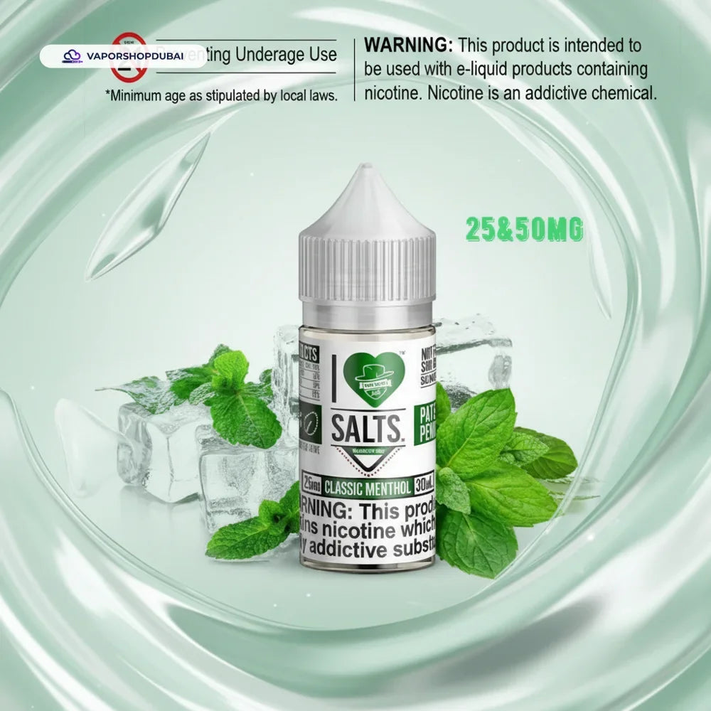 CLASSIC MENTHOL I Love Salts by Mad Hatter Juice