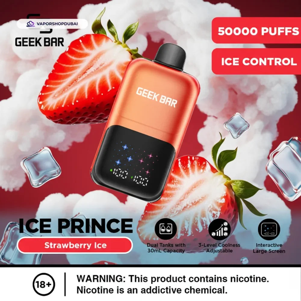 Geek Bar Ice Prince 50000 Puffs Disposable Vape In UAE