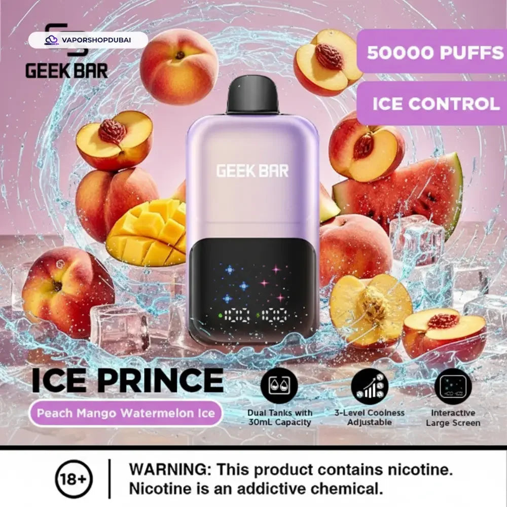Geek Bar Ice Prince 50000 Puffs Disposable Vape In UAE