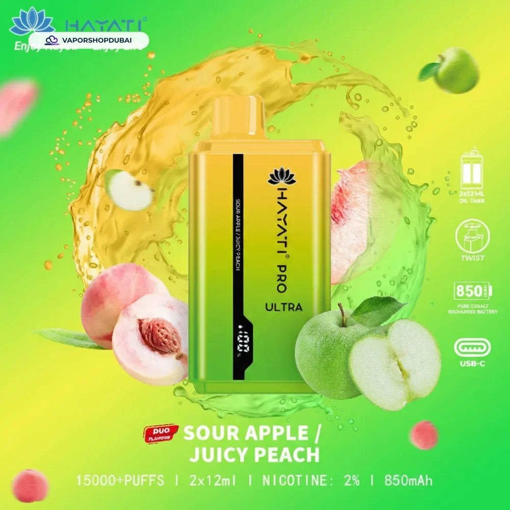 Hayati Pro Ultra 15000 Puffs سحبة جاهزة في الإمارات العربية المتحدة
