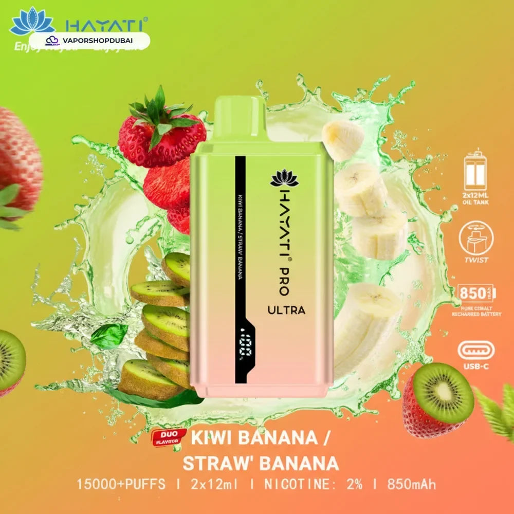 Hayati Pro Ultra 15000 Puffs سحبة جاهزة في الإمارات العربية المتحدة