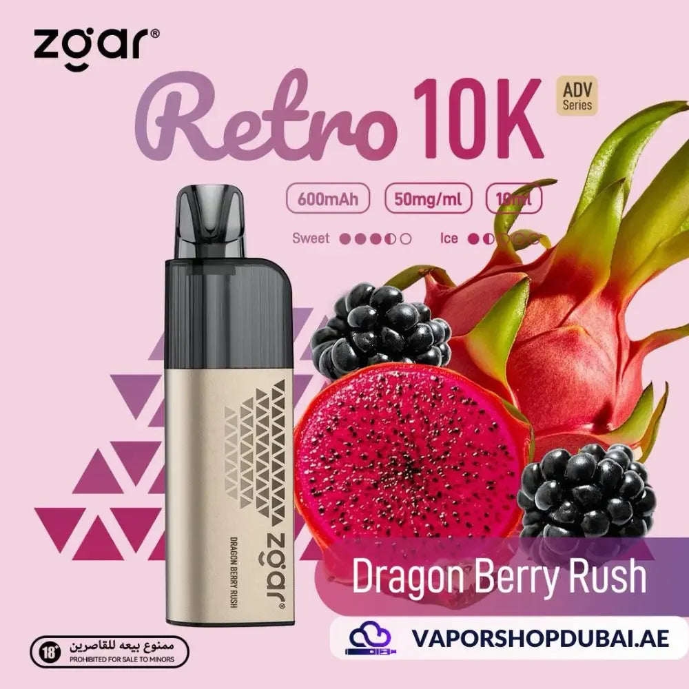 ZGAR Retro 10000 Puffs Best Vape best price UAE — ESMA certified