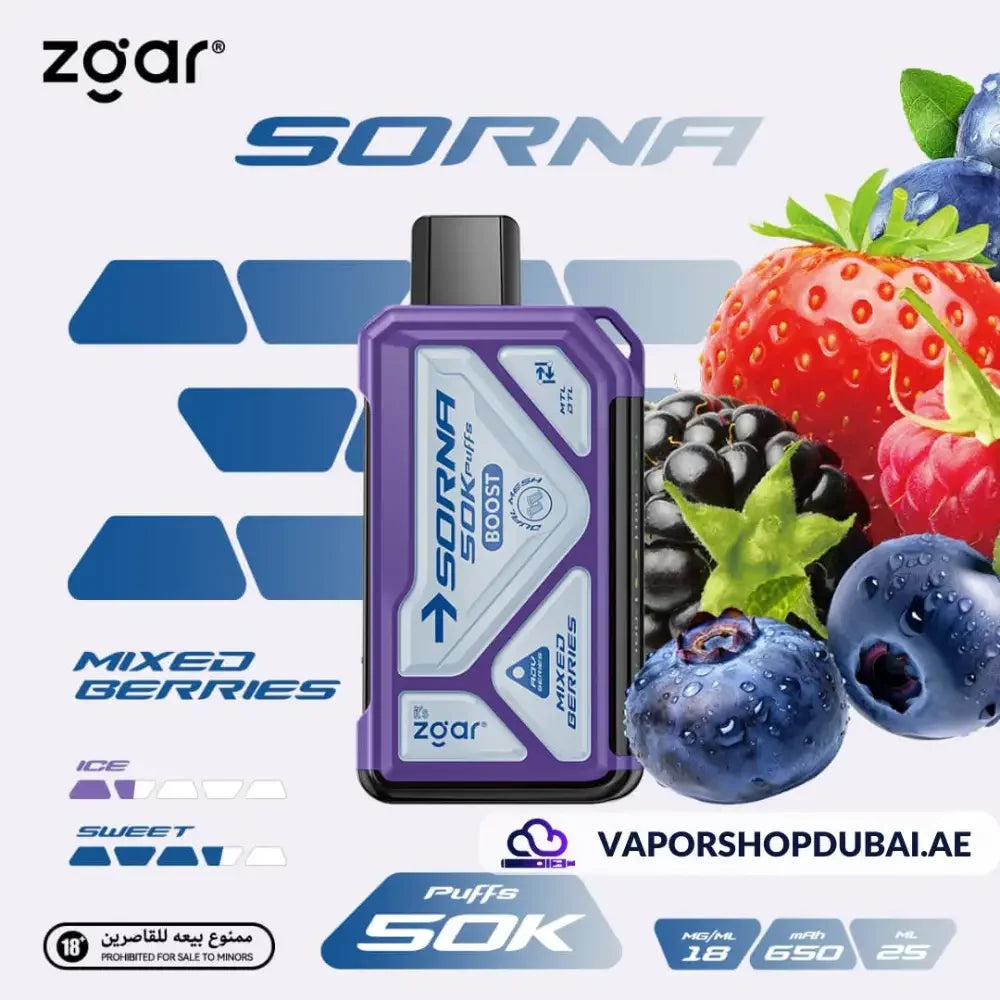 ZGAR Sorna 50000 Puffs | Best Vape in Dubai , UAE