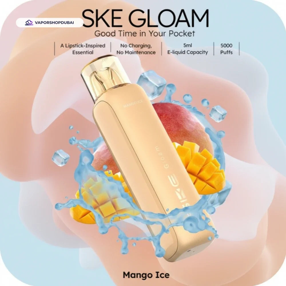 SKE Gloam 5000 سحبة سيجارة إلكترونية للاستعمال مرة واحدة 20 ملغ في الإمارات العربية المتحدة