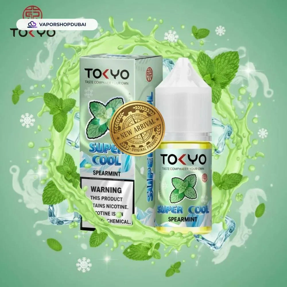 Tokyo Super Cool Saltnic 20mg 30ml E-liquid spearmint UAE | Emirates Vapor