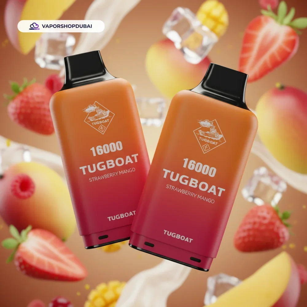 TUGBOAT Super 16000 Pod Cartridges Disposable Vape strawberry-mango UAE | Emirates Vapor