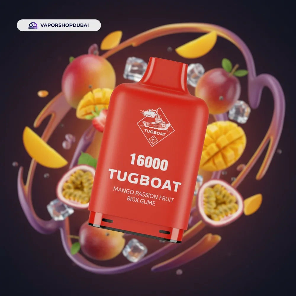 TUGBOAT Super 16000 Pod Cartridges Disposable Vape flavors UAE | Emirates Vapor Dubai