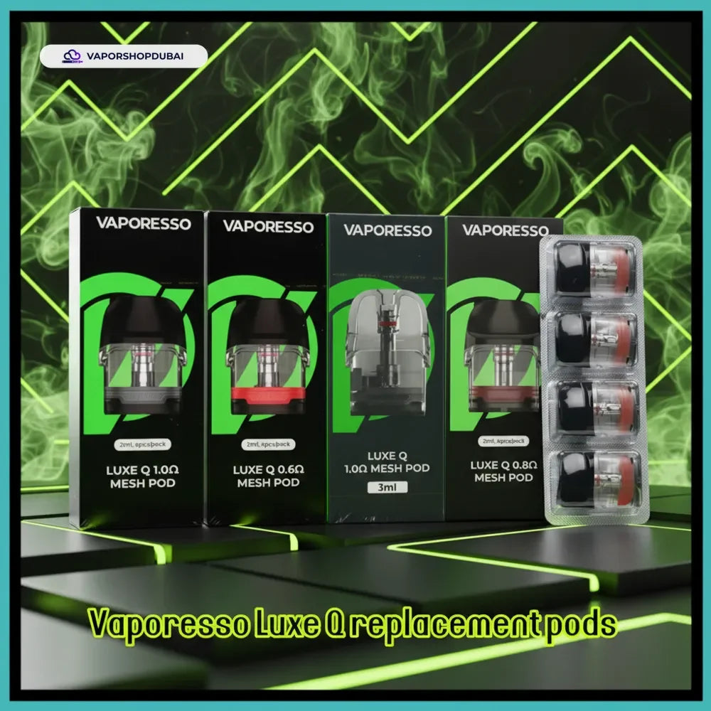 Vaporesso Luxe Q Replacement Pods 4pcs resistances UAE | Emirates Vapor Dubai