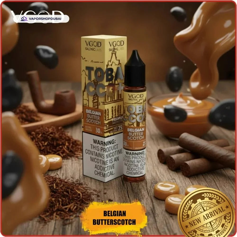 VGOD Tobacco Plus Saltnic 30ml E-Liquid 25mg &amp; 50mg UAE — Buy Dubai | Emirates Vapor