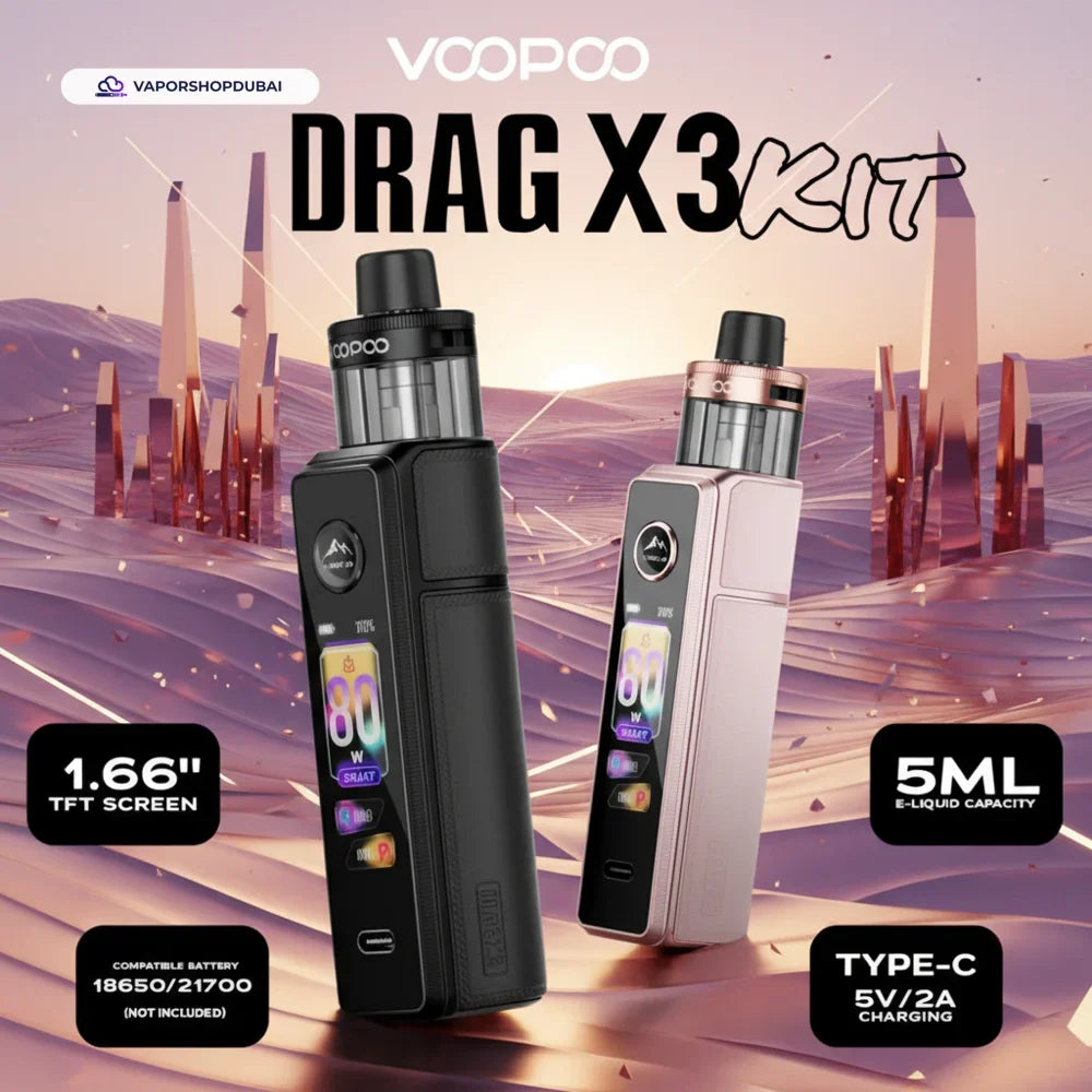 Voopoo Drag X3 Kit 80w UAE — Buy Dubai | Emirates Vapor