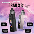 VooPoo Drag X3 Kit 80w In Dubai, UAE