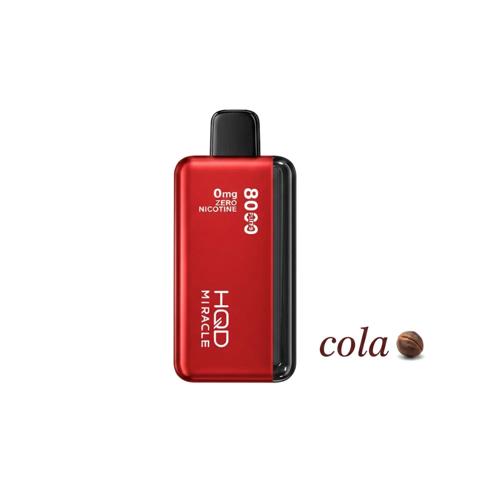 HQD Miracle 8000 Puffs Zero Nicotine (0mg) vape in the UAE