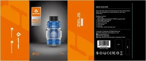 GEEKVAPE ZEUS Z SUB-OHM TANK