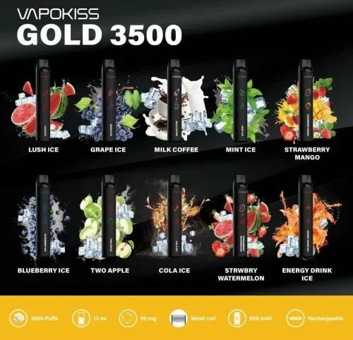 VAPOKISS GOLD Best Vape Shop (2026) best price UAE — ESMA certified