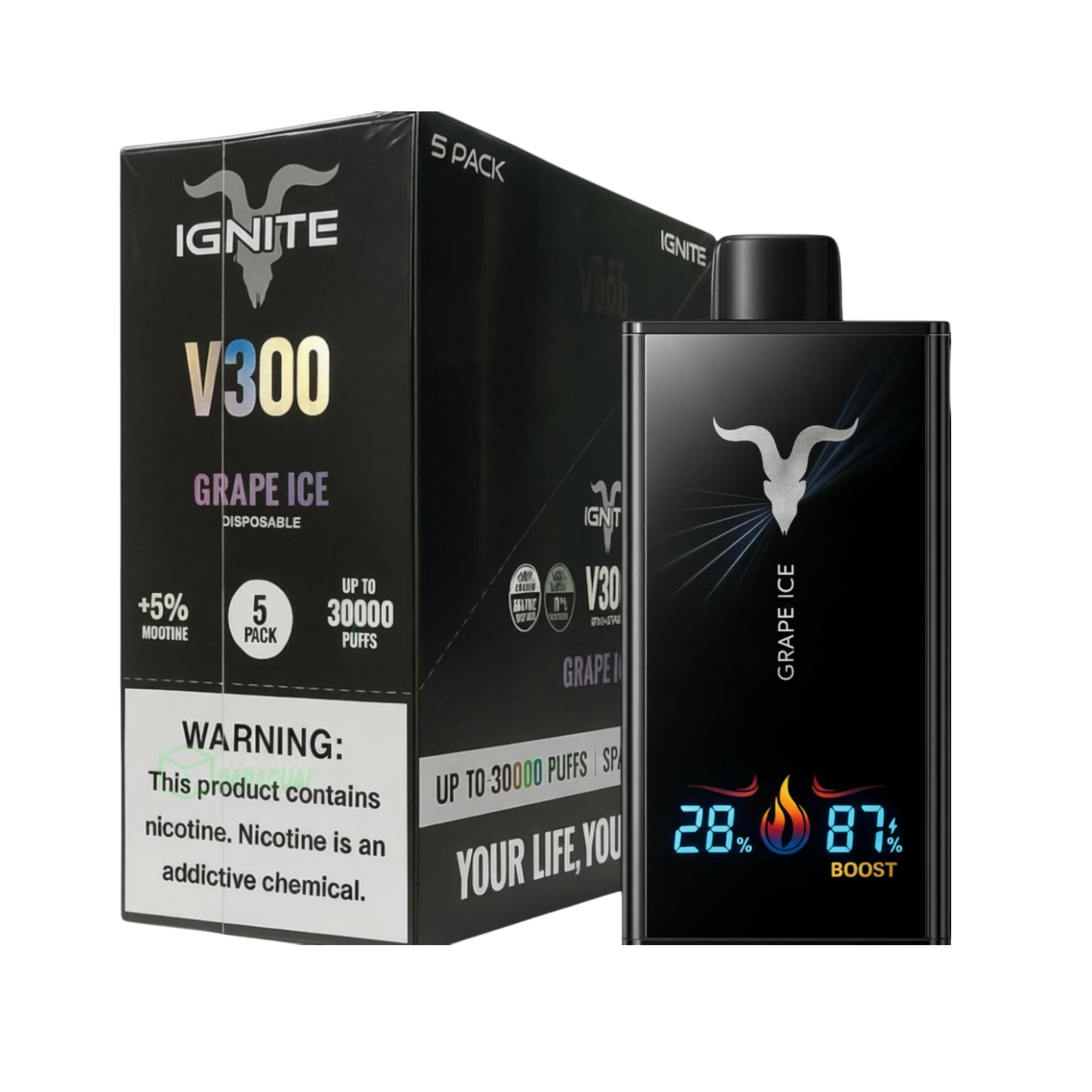 IGNITE V300 30000 Puffs Disposable Vape 50MG in Dubai UAE