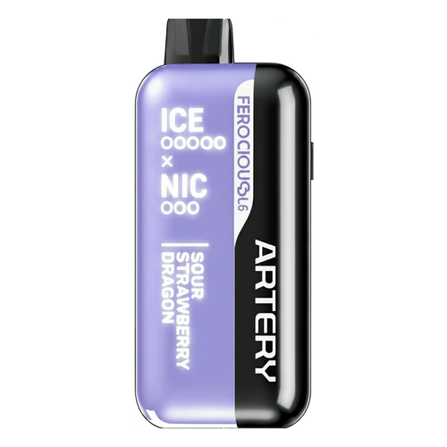 Artery Ferocious CL6 50000 Puffs NIC-ICE Edition sour-strawberry-dragon UAE | Emirates Vapor