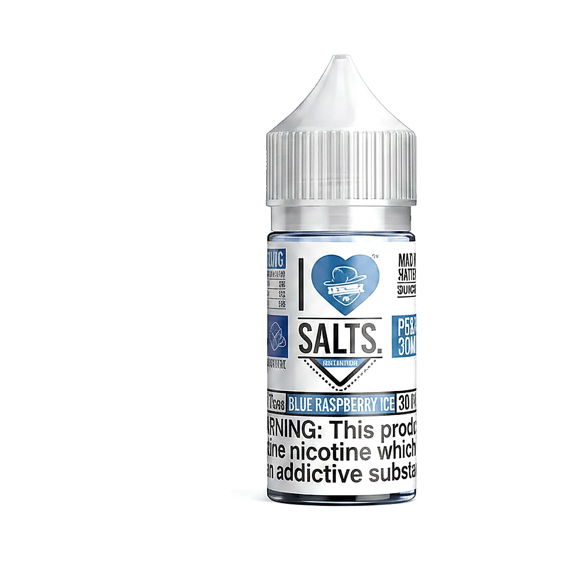 BLUE RASPBERRY ICE I Love Salts by Mad Hatter Juice