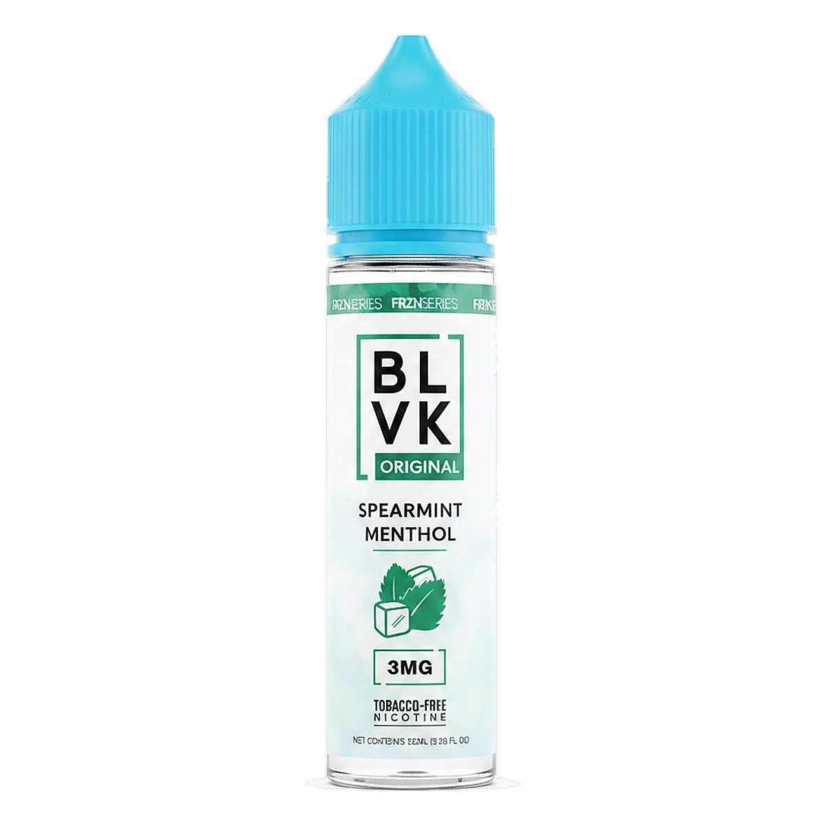 BLVK 60ml E-Liquid 3mg Premium Freebase Vape Juice In UAE spearmint-menthol UAE