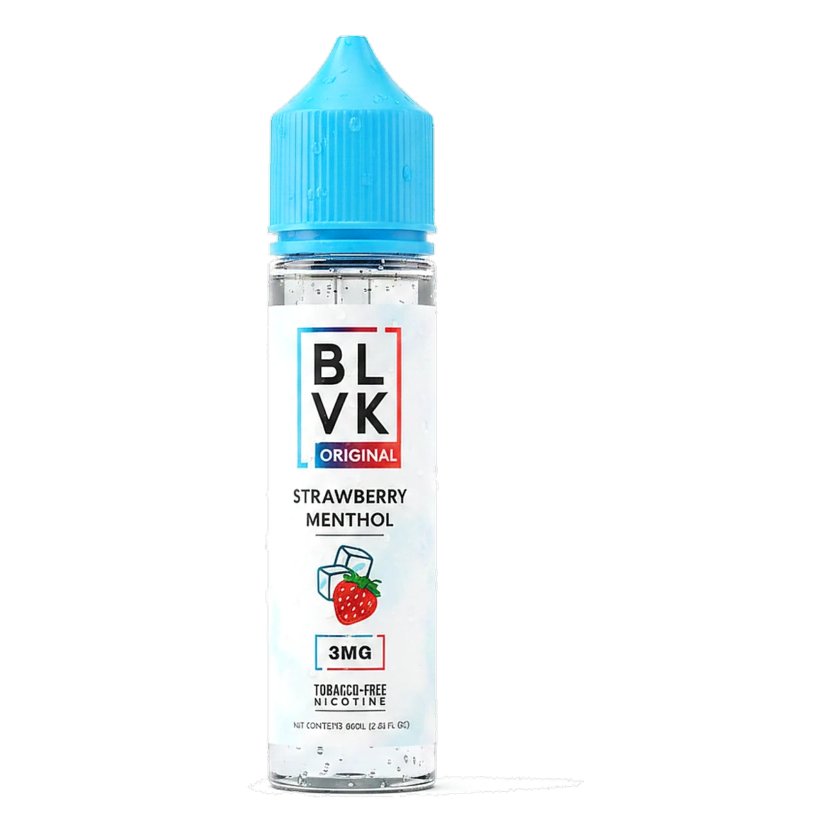 BLVK 60ml E-Liquid 3mg Premium Freebase Vape Juice In UAE strawberry-menthol UAE