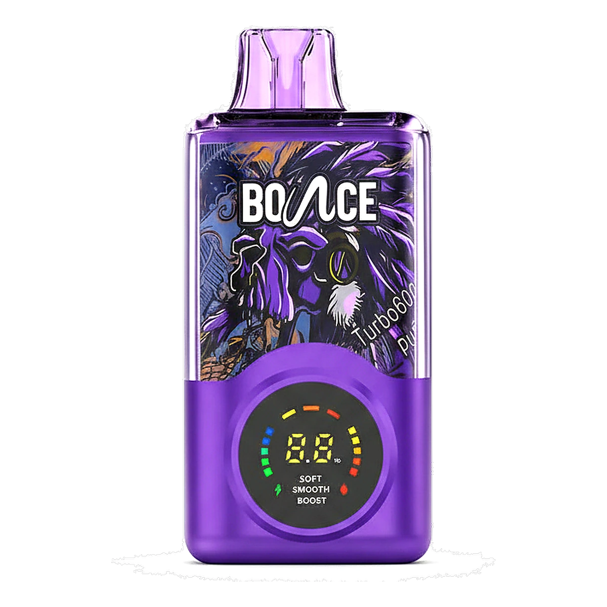Bounce Turbo 60000 Puffs Disposable Vape 20MG Grape Ice UAE