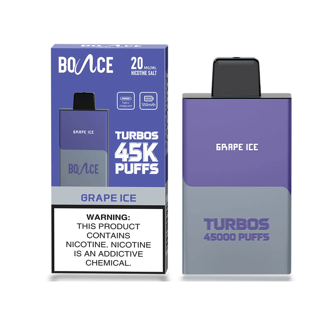 Bounce Turbo S 45000 Puffs retail box and device UAE