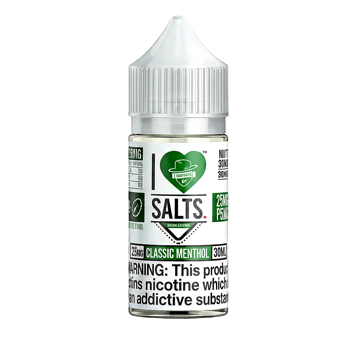 CLASSIC MENTHOL I Love Salts by Mad Hatter Juice