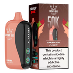 Crown Bar Al Fakher 50000 Puffs Cloud Box Apple Peach flavor - disposable vape UAE