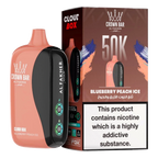 Crown Bar Al Fakher 50000 Puffs Cloud Box Blueberry Peach Ice flavor - disposable vape UAE