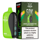 Crown Bar Al Fakher 50000 Puffs Cloud Box Lemon Lime Cherry Fizz flavor - disposable vape UAE