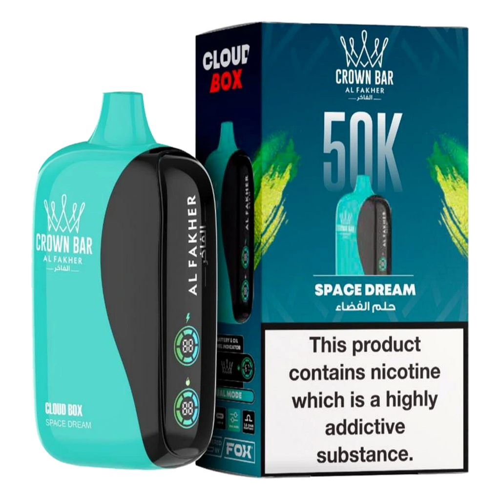 Crown Bar Al Fakher 50000 Puffs Cloud Box Space Dream flavor - disposable vape UAE