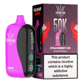 Crown Bar Al Fakher 50000 Puffs Cloud Box Strawberry Ice flavor - disposable vape UAE