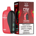 Crown Bar Al Fakher 50000 Puffs Cloud Box Two Apple flavor - disposable vape UAE