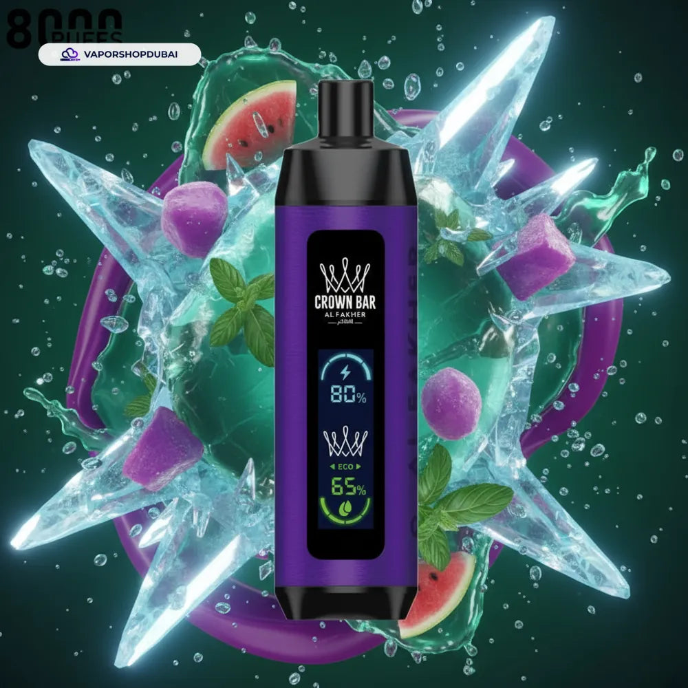 Crown Bar Al Fakher 8000 Pro DTL 8000Puffs Dual Mode Disposable Vape In UAE