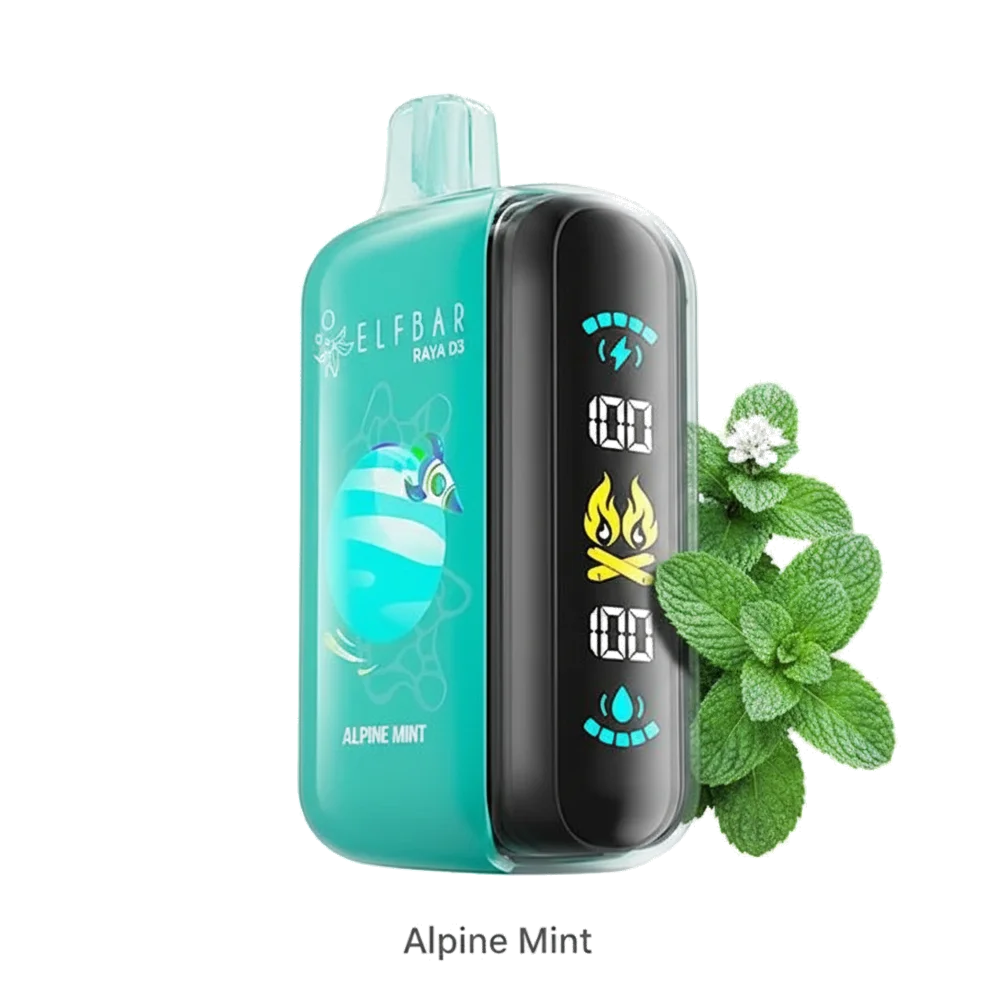 ELF BAR Raya D3 25000 Puffs Dubai — AED 55, Dual Mesh, All Flavors