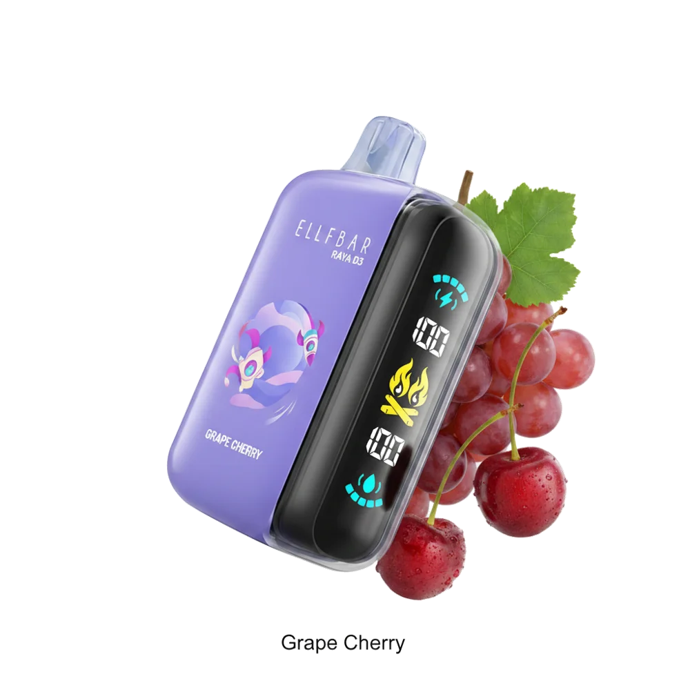 ELF BAR Raya D3 25000 Puffs Dubai — AED 55, Dual Mesh, All Flavors