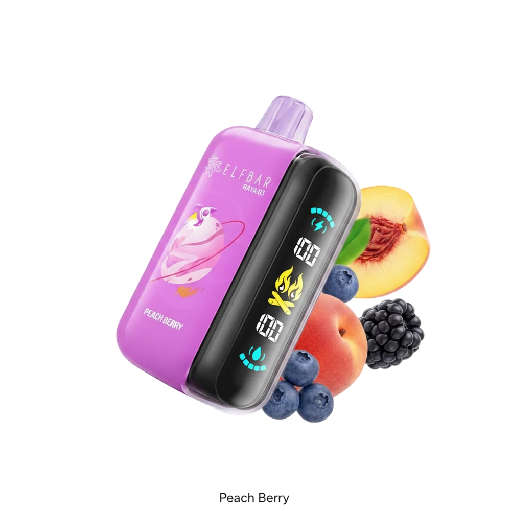 ELF BAR Raya D3 25000 Puffs Dubai — AED 55, Dual Mesh, All Flavors