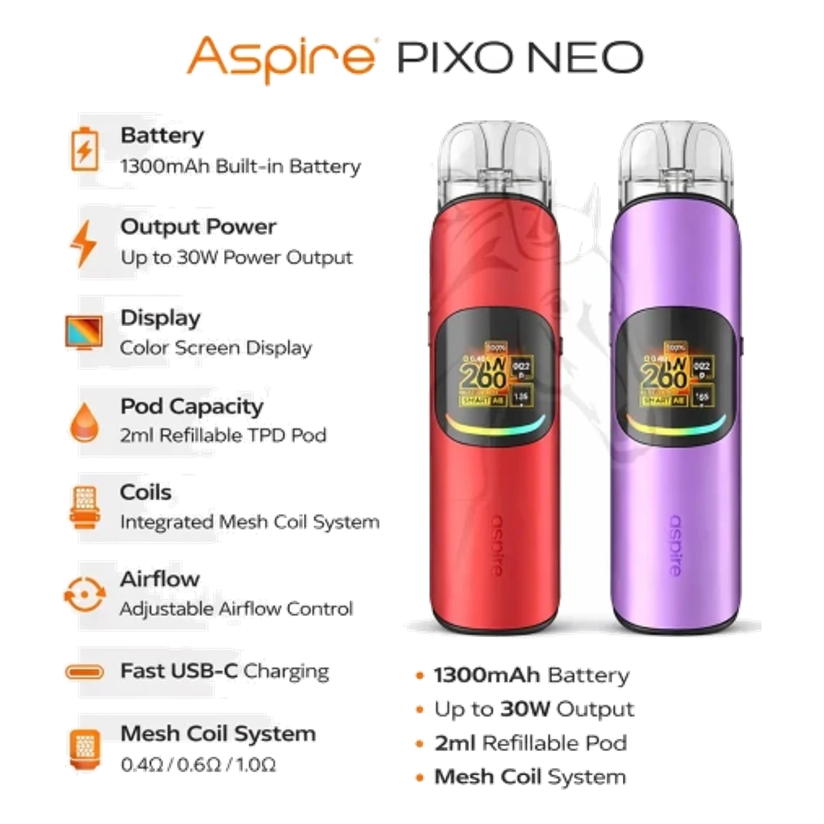 Aspire Pixo Neo Vape Kit Uae — AED 100 | Emirates Vapor