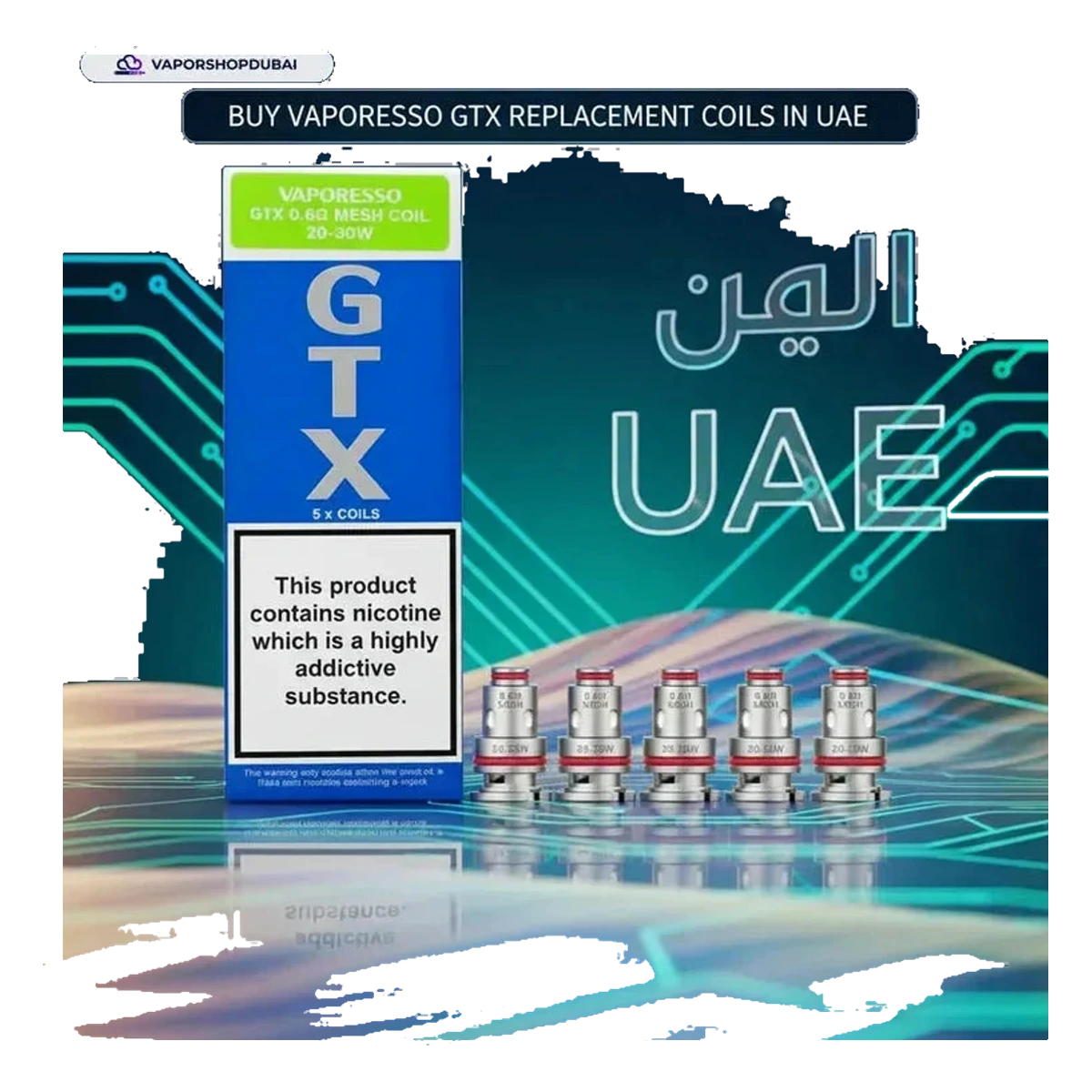 Vaporesso Gtx Replacement Coils — AED 40 | Emirates Vapor
