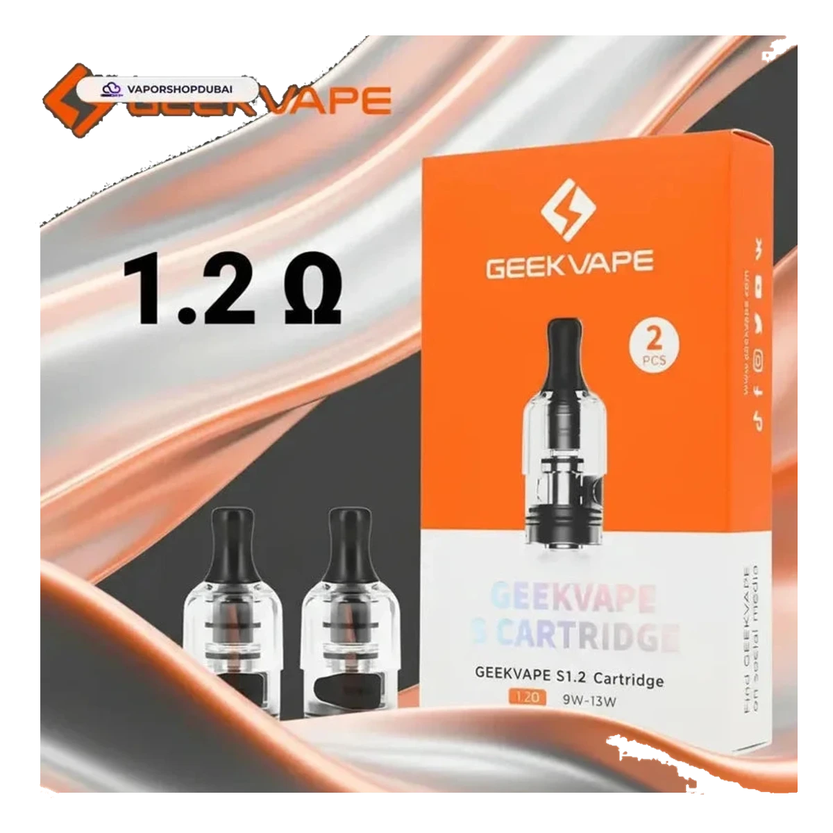 Geekvape Wenax S3 Replacement Pods 2Ml 2 Pieces Uae — AED 40 | Emirates Vapor