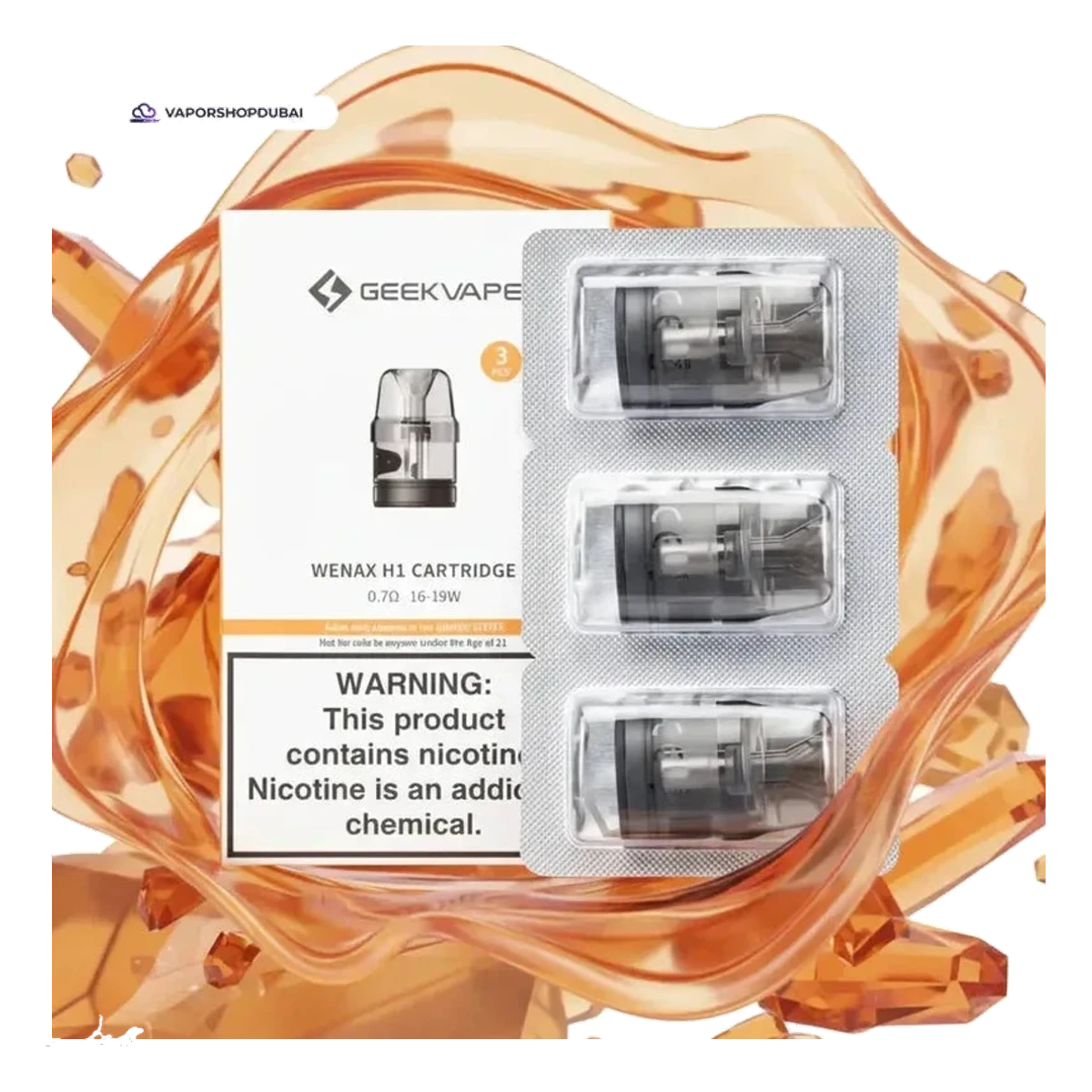 GeekVape WENAX H1 Cartridge Pod best price UAE — ESMA certified