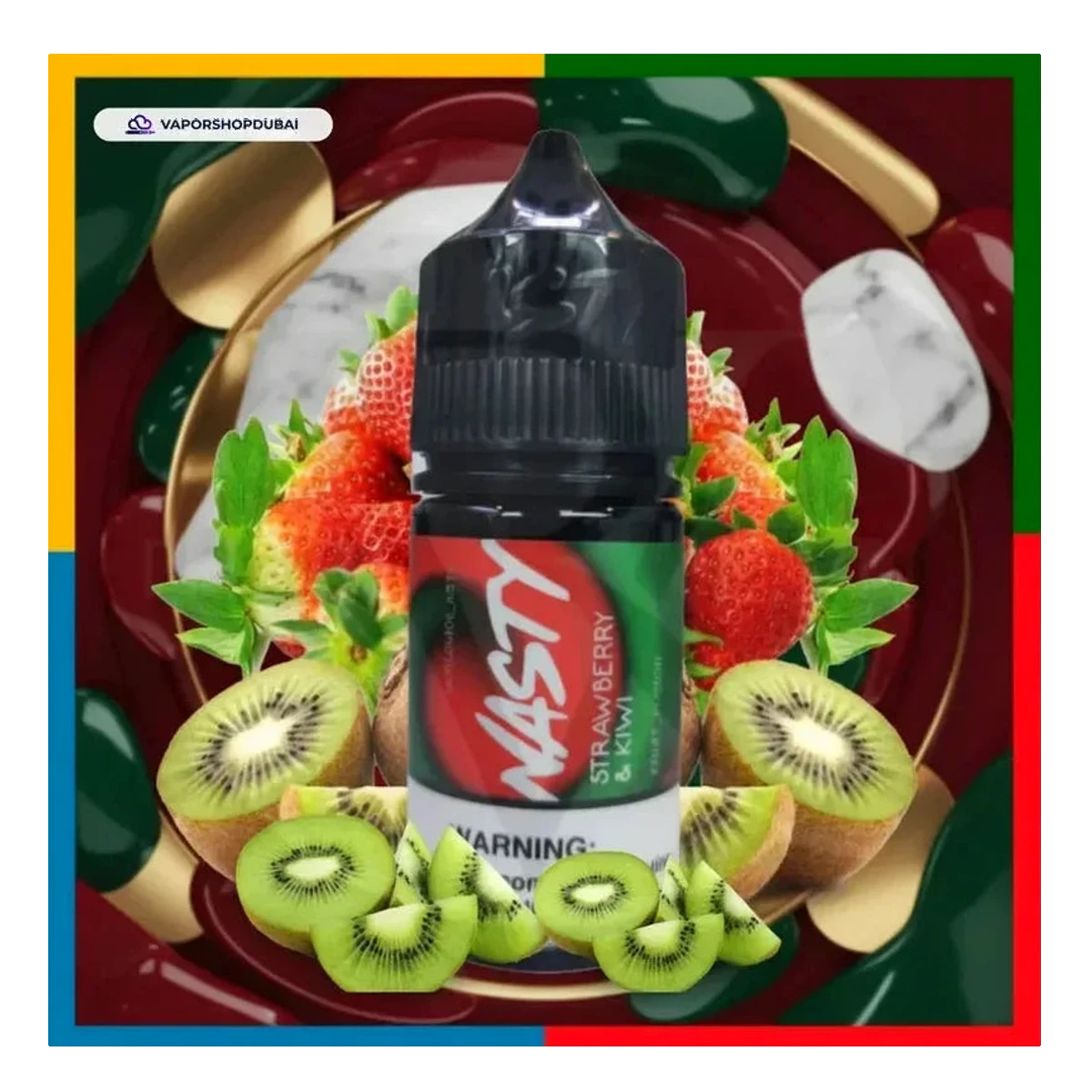 Buy New Strawberry And Kiwi Nasty Podmate Salt 30Ml Uae — AED 40 | Emirates Vapor