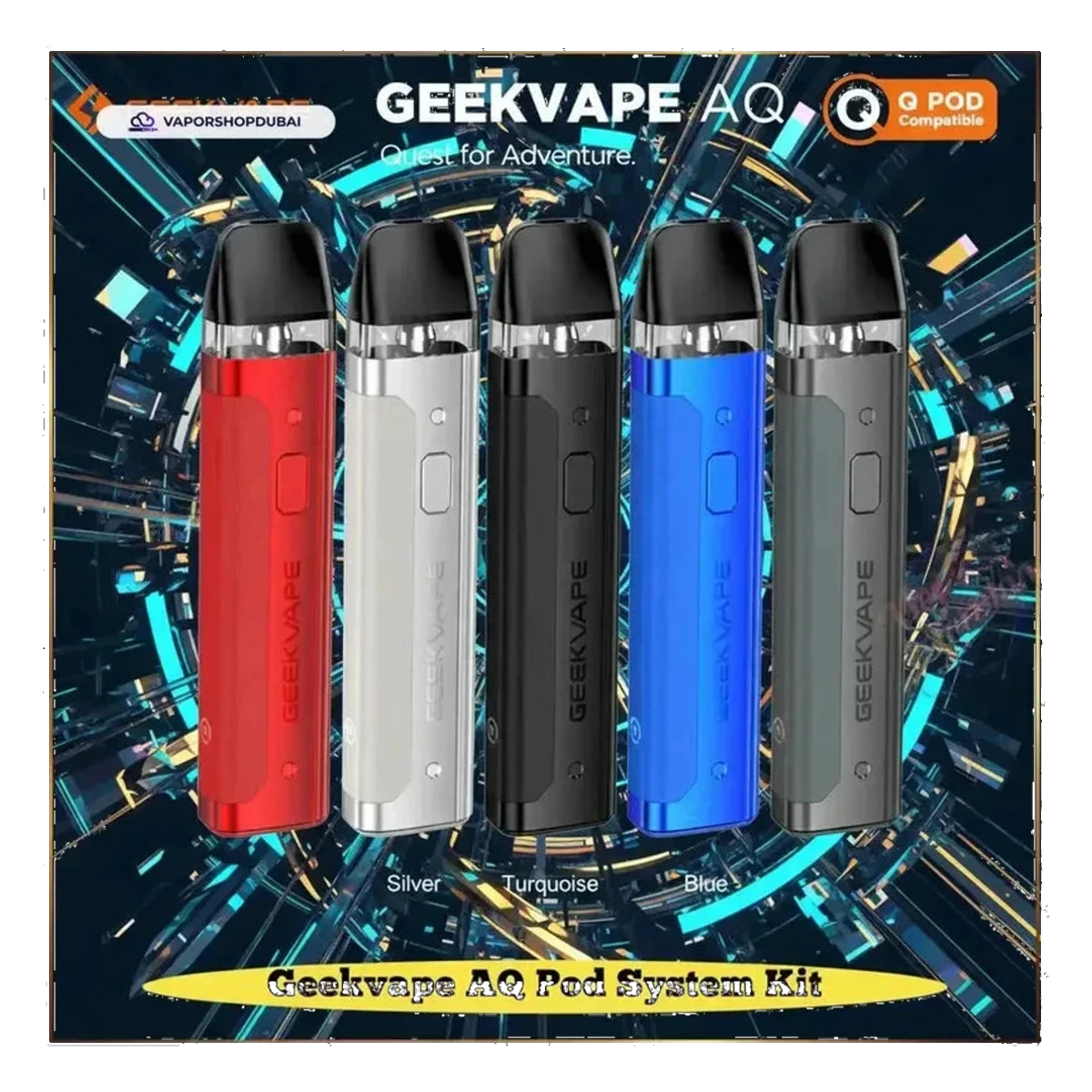 GeekVape AQ Pod Kit 1000mAh colors UAE | Emirates Vapor Dubai