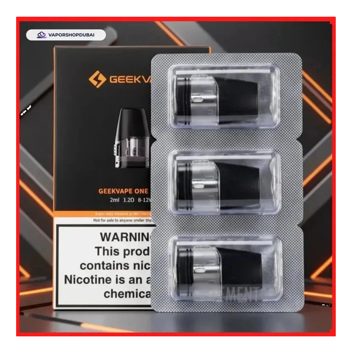 Geekvape Aegis One Pod Cartridge For Aegis 1Fc &Amp; One Kit (3Pcs/Pack) Uae — AED 40 | Emirates Vapor