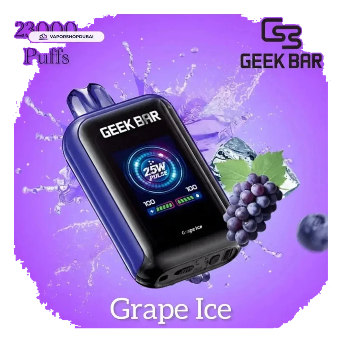 Geek Bar Watt 23000 Puffs Disposable Vape 5% (50mg) Nicotine flavors UAE | Emirates Vapor Dubai