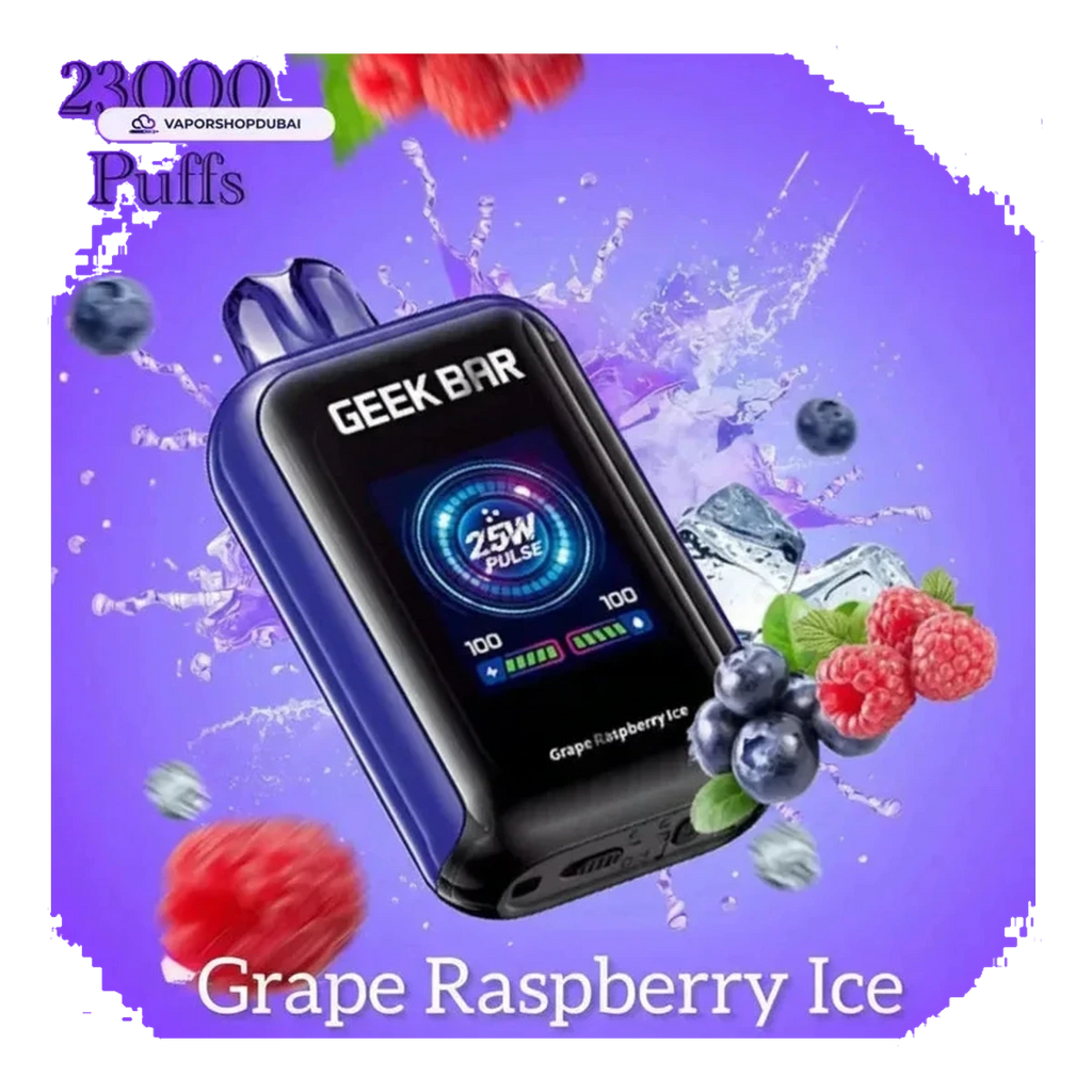 Buy Emirates Vapor Geek Bar Watt 23000 Puffs Disposable Vape 5% (50mg) Nicotine Dubai same-day delivery