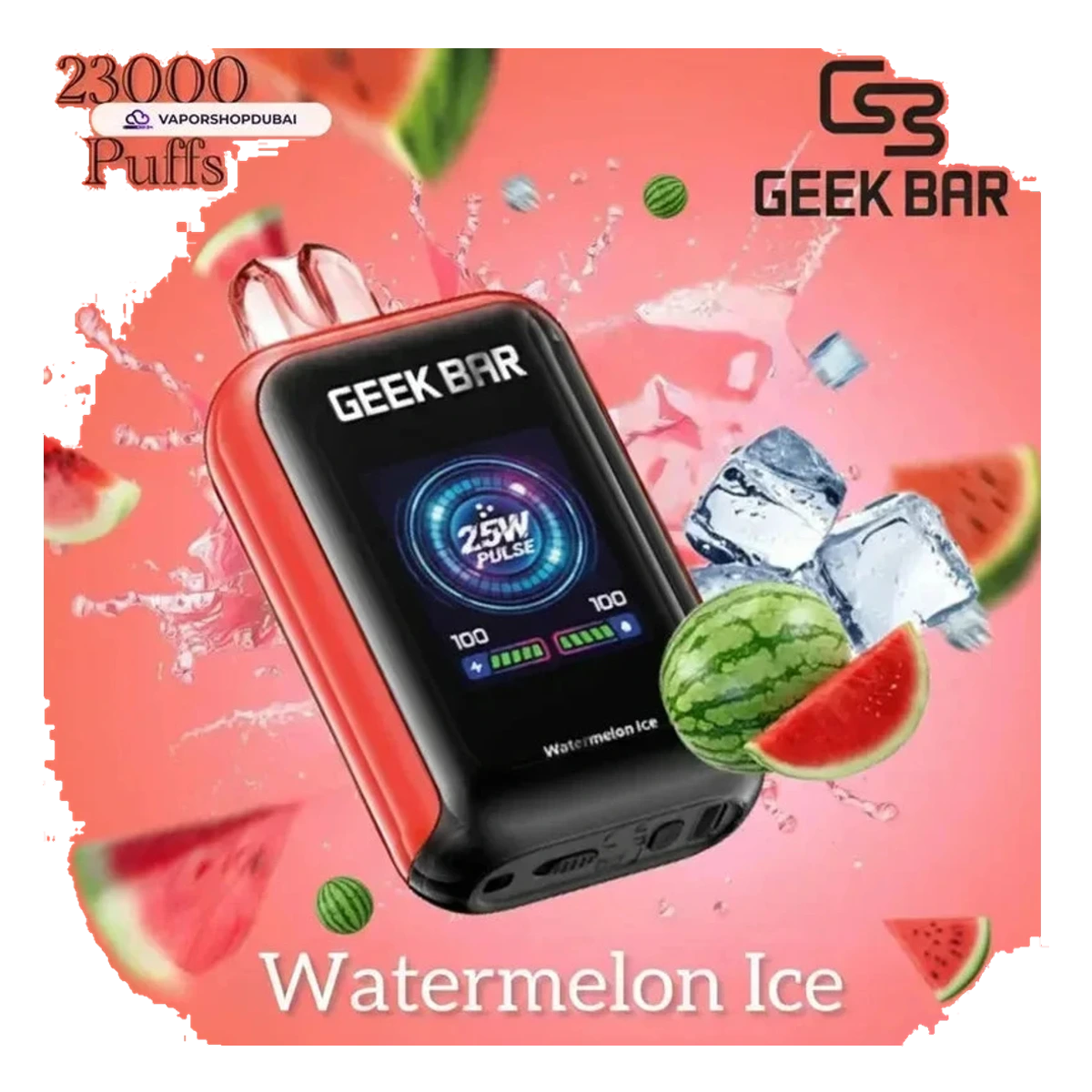 Geek Bar Watt 23000 Puffs Disposable Vape 5% (50mg) Nicotine best price UAE — ESMA certified