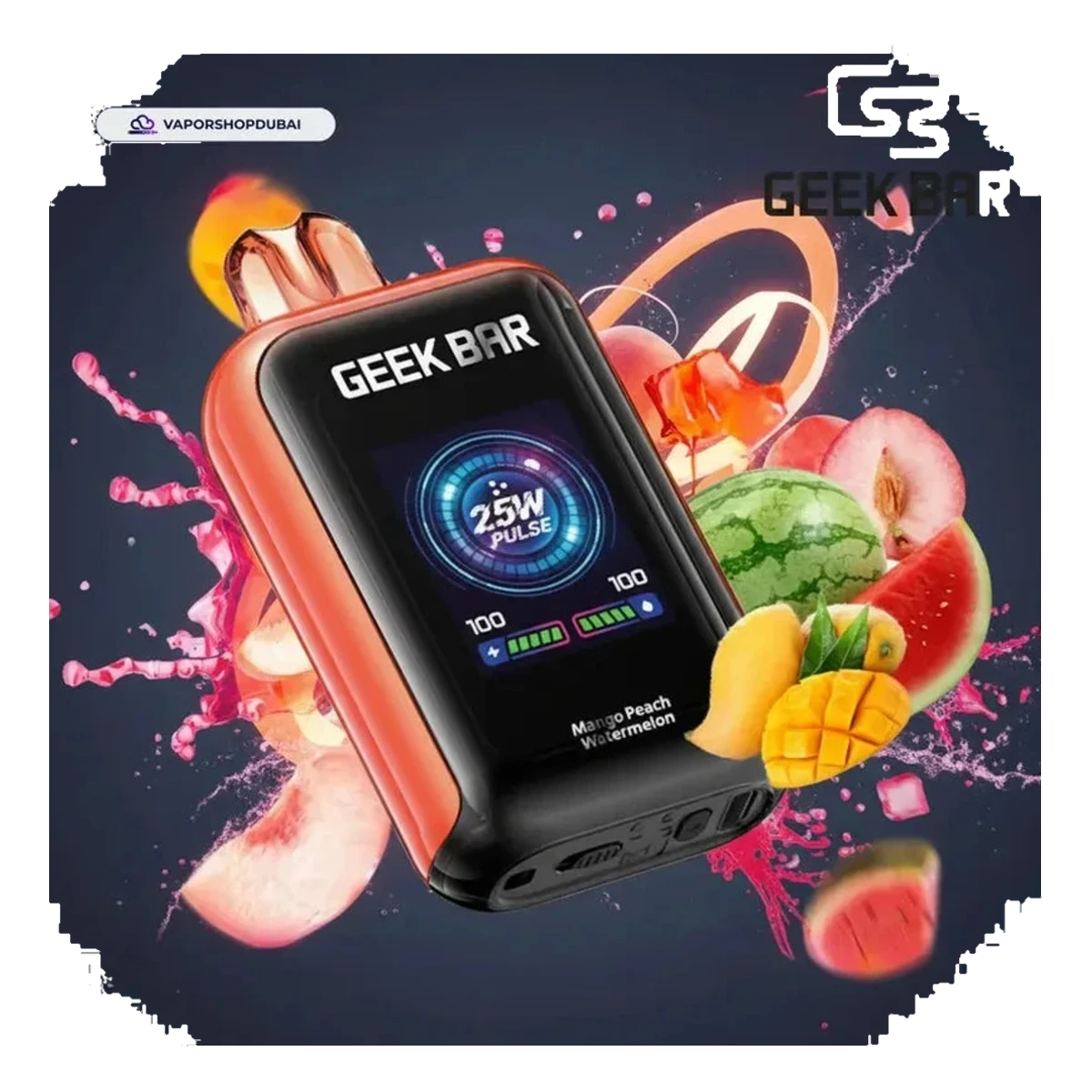 Geek Bar Watt 23000 Puffs Disposable Vape 5% (50Mg) Nicotine Uae — AED 45 | Emirates Vapor