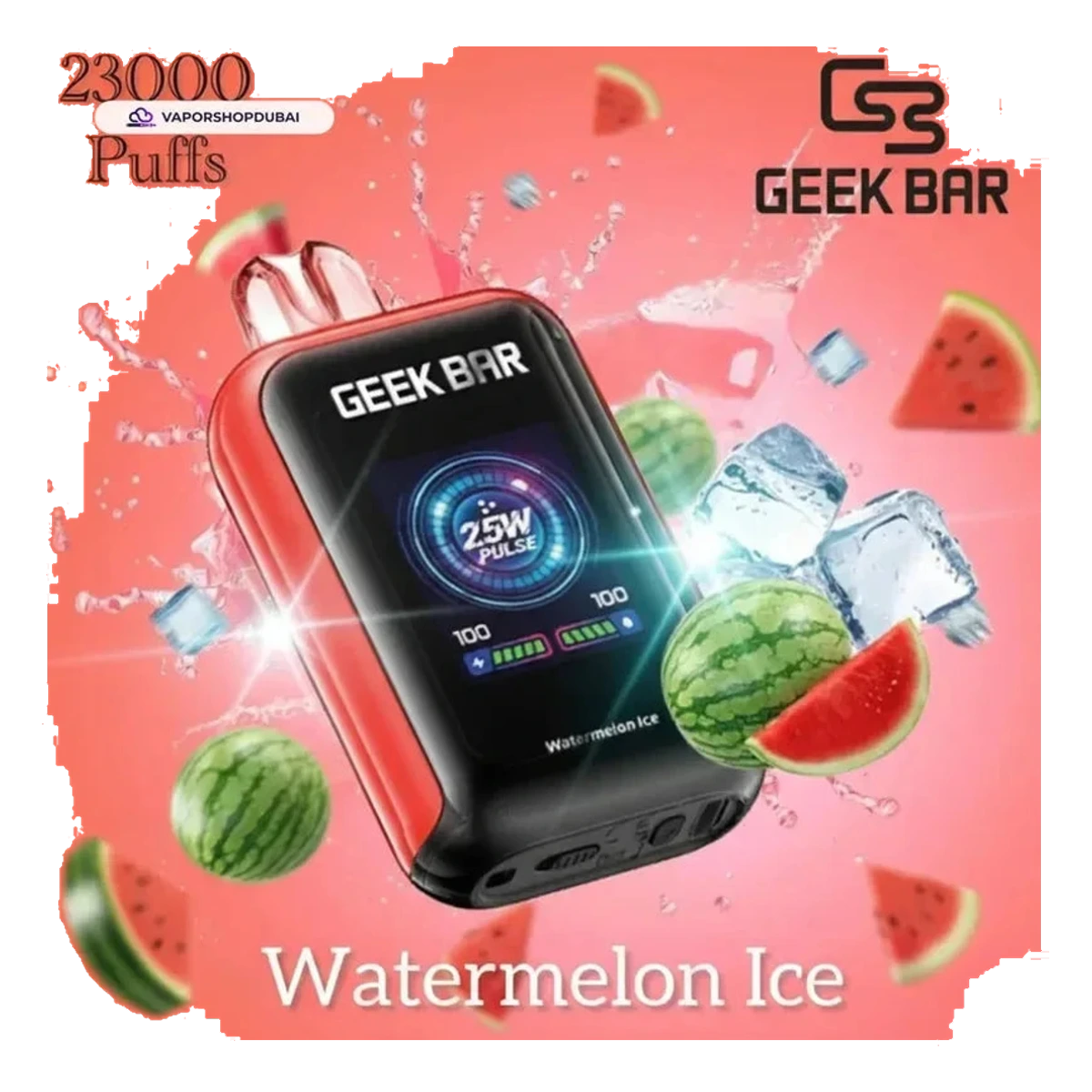 Geek Bar Watt 23000 Puffs Disposable Vape 5% (50mg) Nicotine flavors UAE | Emirates Vapor Dubai