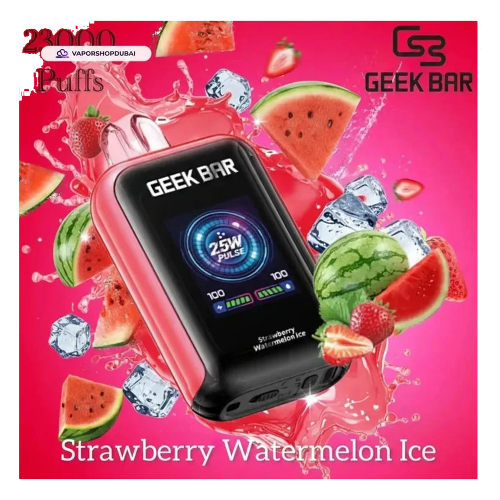 Buy Emirates Vapor Geek Bar Watt 23000 Puffs Disposable Vape 5% (50mg) Nicotine Dubai same-day delivery