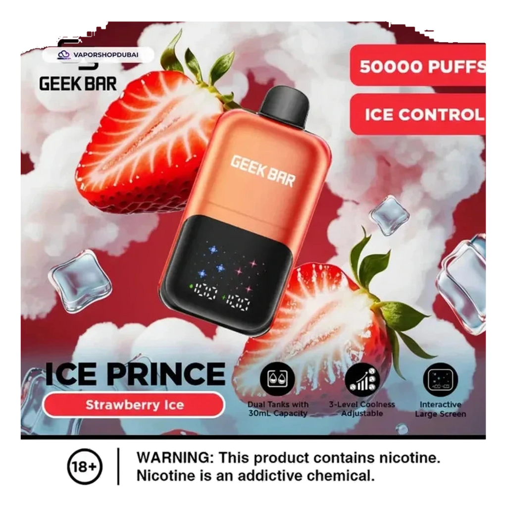 Geek Bar Ice Prince 50000 Puffs Disposable Vape flavors UAE | Emirates Vapor Dubai
